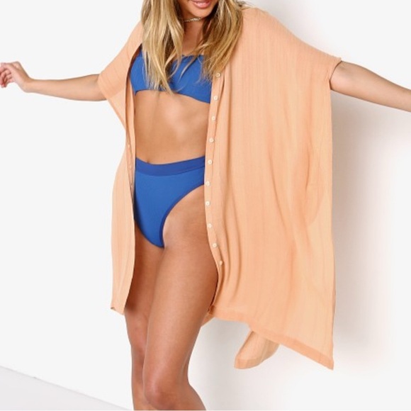 L Space
Anita Cover Up Toasted Chic Tan Button-Down - Picture 3 of 5